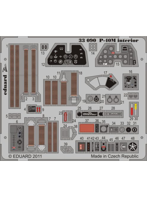 Eduard - P-40M Interior S.A. for Hasegawa 