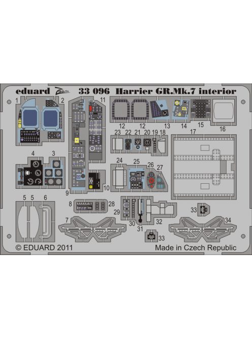 Eduard - Harrier Gr.Mk.7 Interior S.A. for Trumpeter