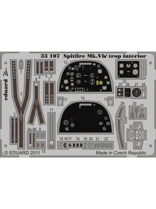 Eduard - Spitfire Mk.Vb/Trop Interior S.A. for Hobbyboss