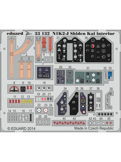 Eduard - N1K2-J Shiden Kai Interior S.A. for Hasegawa