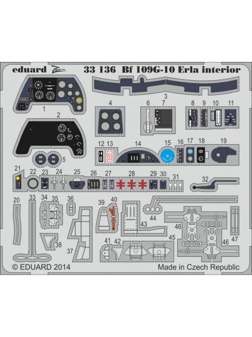 Eduard - Bf 109G-10 Erla Inetrior S.A. for Revell