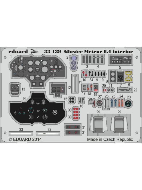 Eduard - Gloster Meteor for Interior 1/32 for Hk Modell 