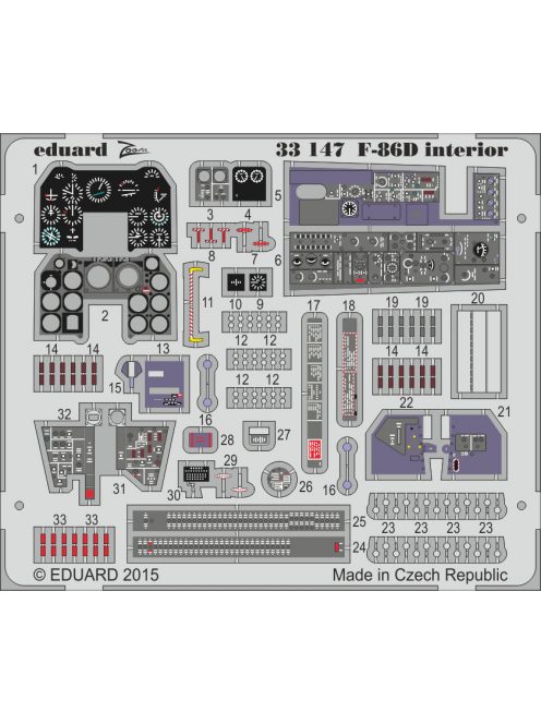 Eduard - F-86D Interior for Kittyhawk 