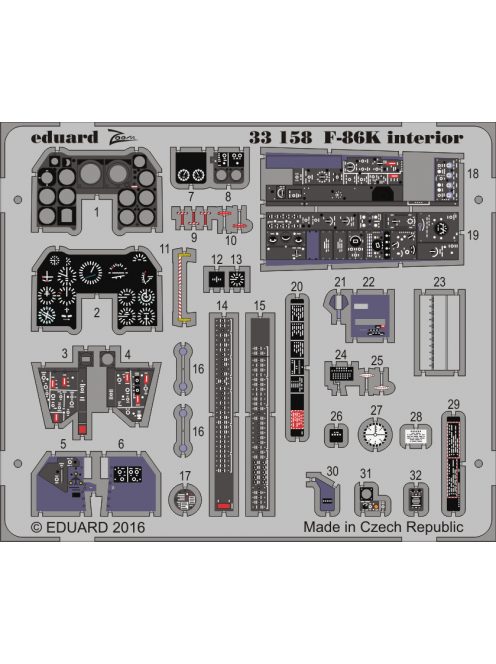 Eduard - F-86K Interior for Kittyhawk 