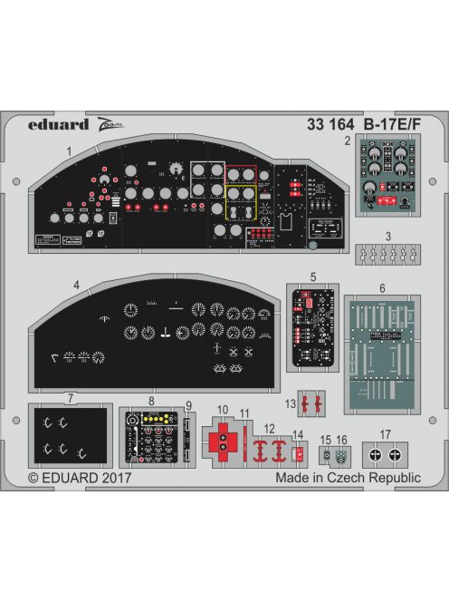 Eduard - B-17E/F for Hk Model 