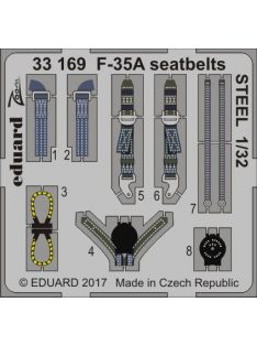 Eduard - F-35A Seatbelts Steel for Italeri 