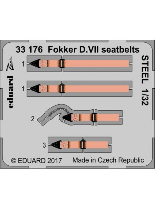 Eduard - Fokker D.VII Seatbelts for Wingnut Wings 