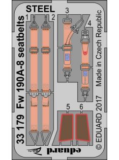 Eduard - Fw 190A-8 Seatbelts Steel for Revell