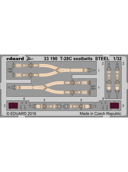 Eduard - T-28C Seatbelts Steel for Kittyhawk