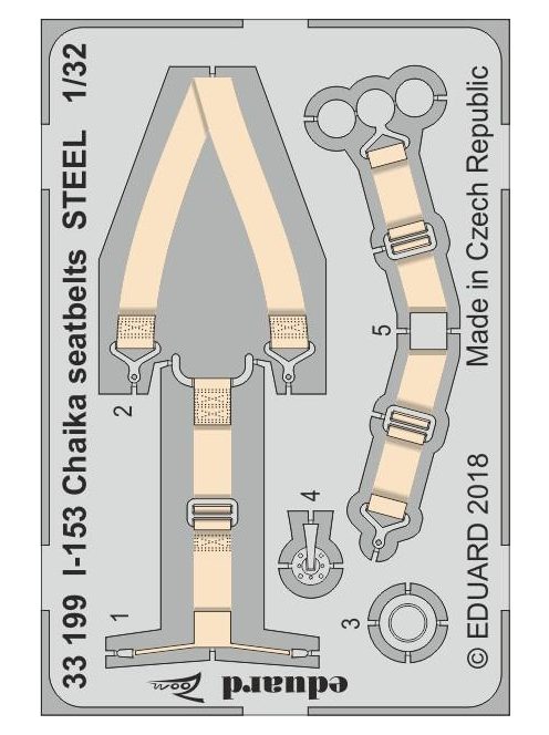 Eduard - I-153 Chaika Seatbelts Steel for ICM