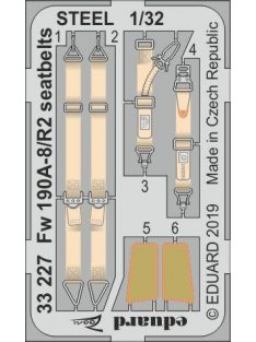 Eduard - Fw 190A-8/R2 Seatbelts Steel for Revell