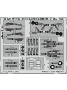 Eduard - Mh-60L Pilots/Gunners Seatbelts Steel for Kittyhawk