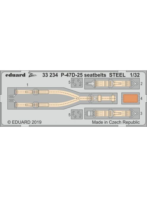 Eduard - P-47D-25 Seatbelts Steel for Hasegawa 