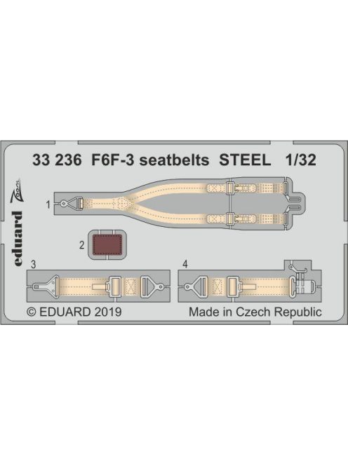 Eduard - F6F-3 Seatbelts Steel for Trumpeter