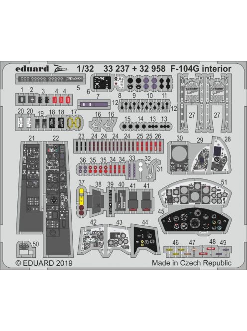 Eduard - F-104G Interior for Italeri 