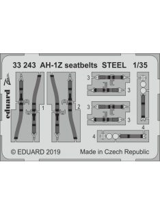 Eduard - Ah-1Z Seatbelts Steel for Academy 