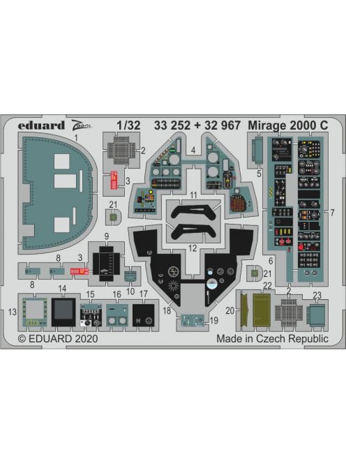 Eduard - Mirage 2000 C for Kitty hawk