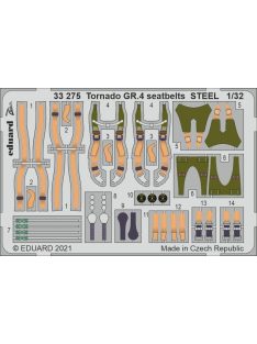 Eduard - Tornado GR.4 seatbelts STEEL for ITALERI