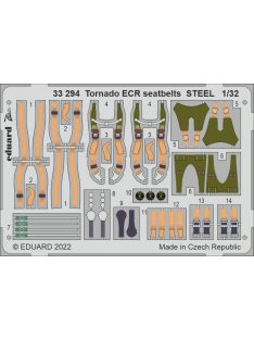 Eduard - Tornado Ecr Seatbelts Steel For Italeri