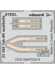 Eduard - Yak-9K seatbelts STEEL for ICM