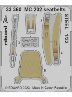 Eduard - MC.202 seatbelts STEEL 1/32 ITALERI