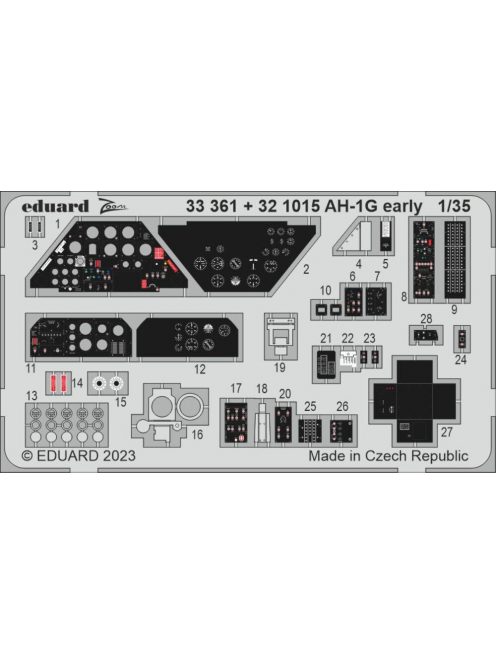 Eduard - AH-1G early seatbelts STEEL 1/35