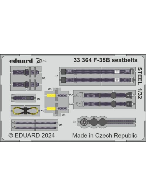 Eduard - F-35B seatbelrs STEEL 1/32