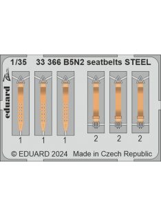 Eduard - B5N2 seatbelts STEEL  BORDER MODEL