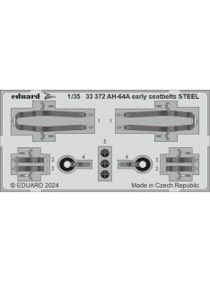 Eduard - AH-64A early seatbelts STEEL