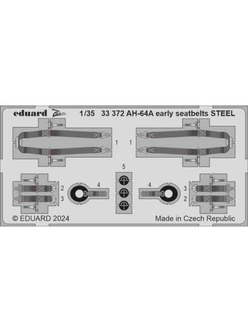 Eduard - AH-64A early seatbelts STEEL