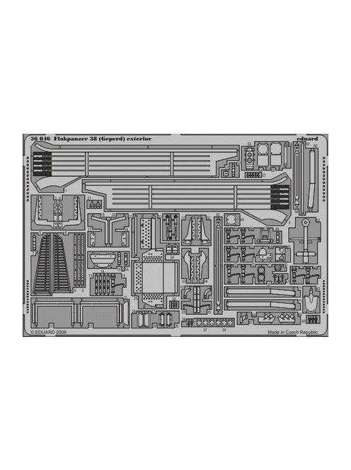 Eduard - Flakpanzer 38 (Gepard) exterior for Italeri