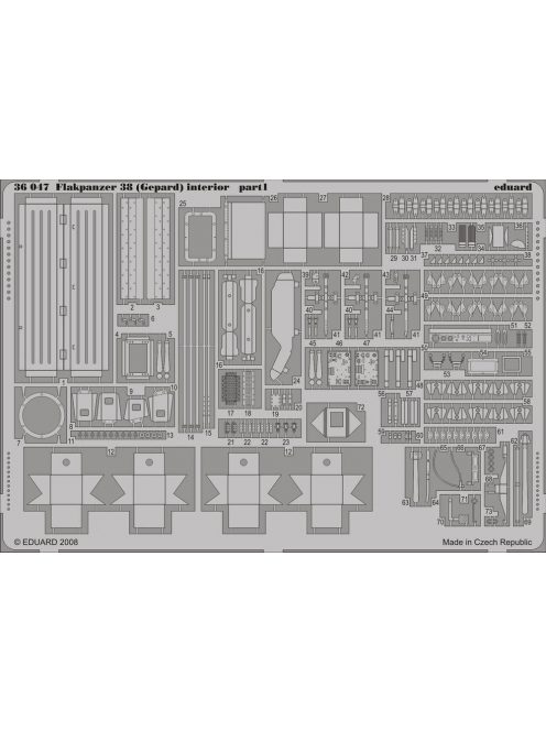 Eduard - Flakpanzer 38 (Gepard) interior for Italeri