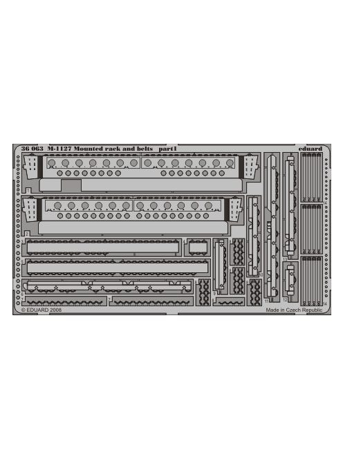 Eduard - M-1127 Mounted rack and belts for Trumpeter kit