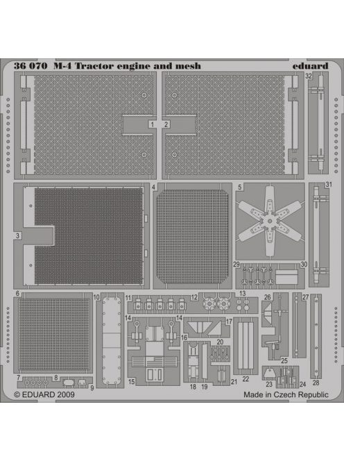 Eduard - M-4 Tractor engine and mesh for Hobby Boss