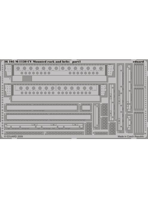 Eduard - M-1130 CV Mounted rack and belts (TRU) 