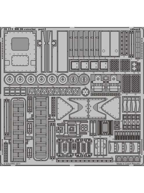 Eduard - BR-86 exterior for Trumpeter 