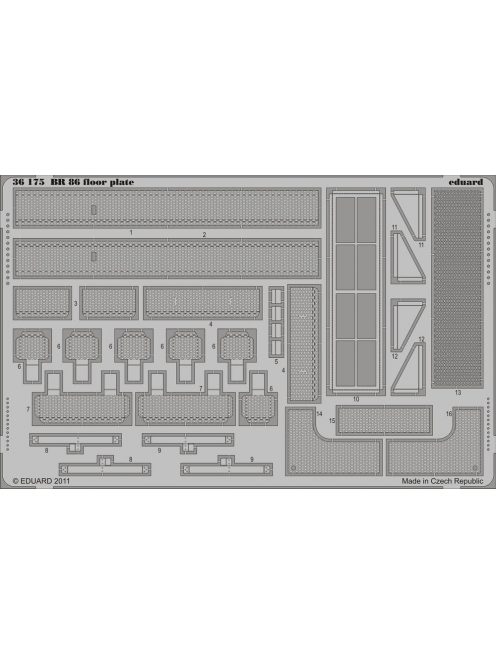 Eduard - BR 86 floor plate for Trumpeter 