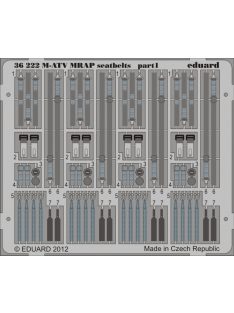 Eduard - M-ATV MRAP seatbelts for Kinetic 