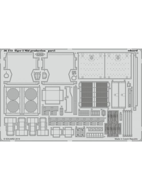 Eduard - Tiger I Mid production for Dragon 6700 