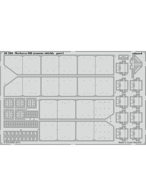 Eduard - Merkava IID armour shields for Academy 