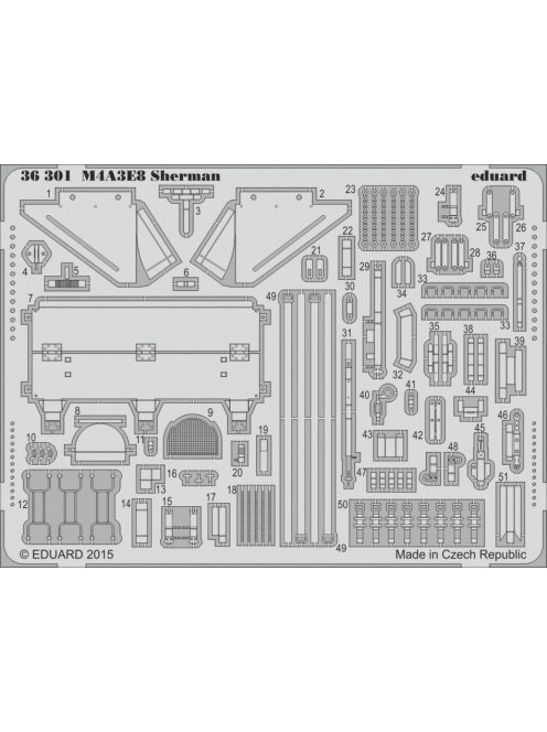 Eduard - M4A3E8 Sherman for Tamiya 