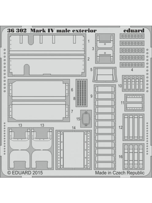 Eduard - Mark IV male exterior for Tamiya 