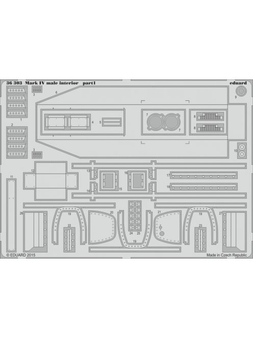 Eduard - Mark IV male interior for Tamiya 