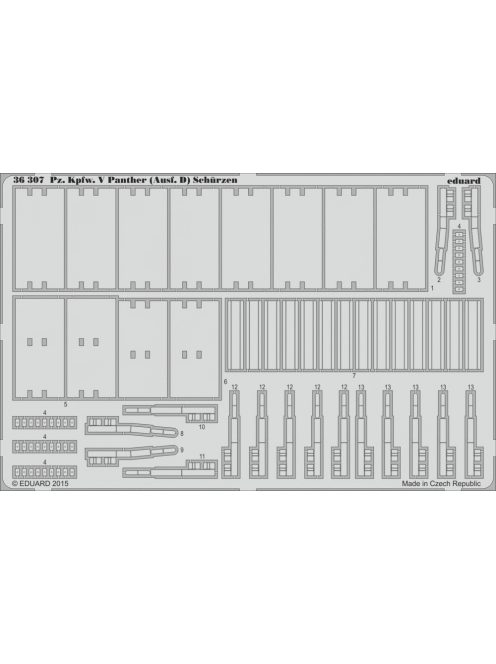 Eduard - Pz.Kpfw.V Panther (Ausf.D)Schürzen f.Zve 