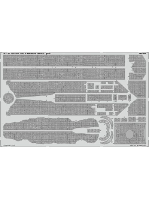 Eduard - Panther Ausf.D Zimmerit Vertical f.Tamiy 