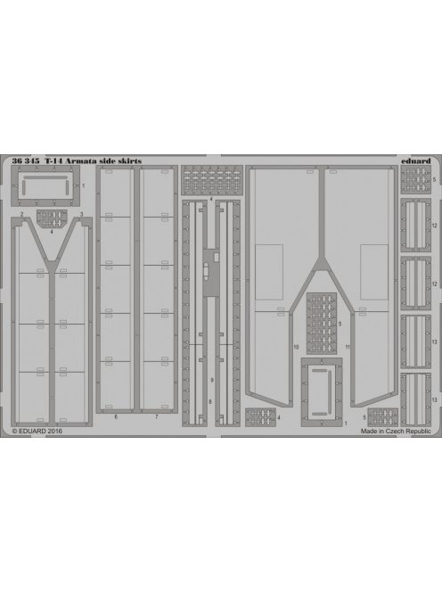 Eduard - T-14 Armata side skirts for Takom 