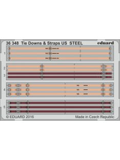 Eduard - Tie Downs & Straps US STEEL 