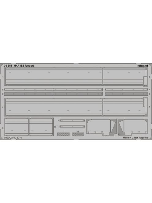 Eduard - M4A3E8 fenders for Italeri 