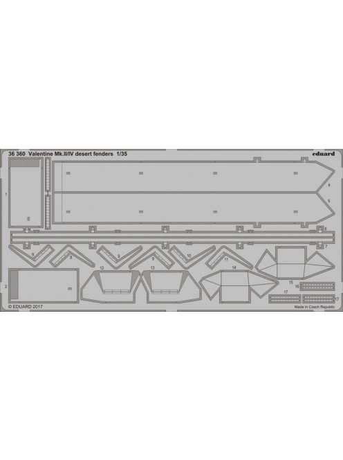 Eduard - Valentine Mk.II/IV desert fenders f.Tami 