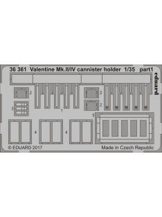 Eduard - Valentine Mk.II/IV cannister holdern for Tamiya